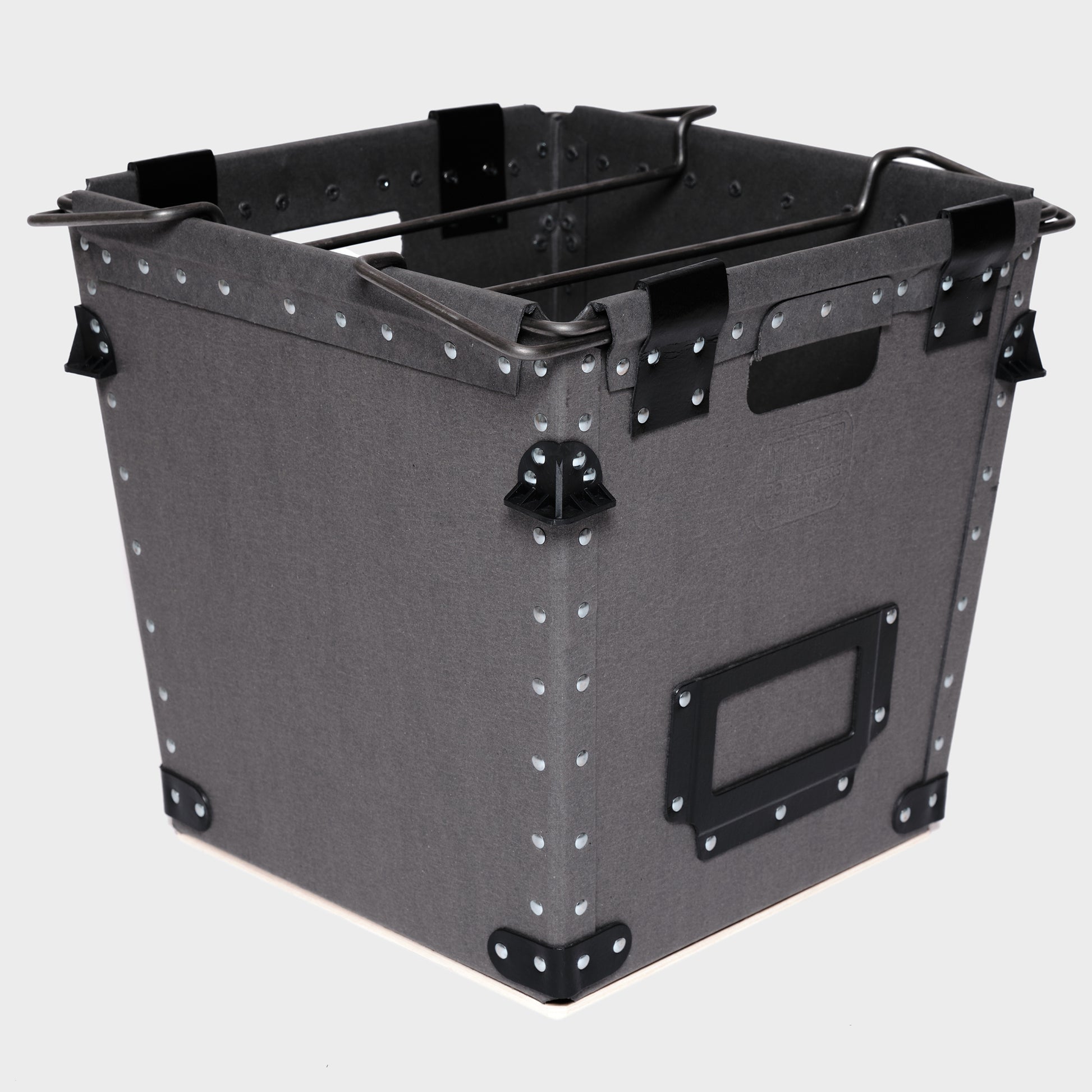 Damon large grey storage box - large Grey with Bale Arms