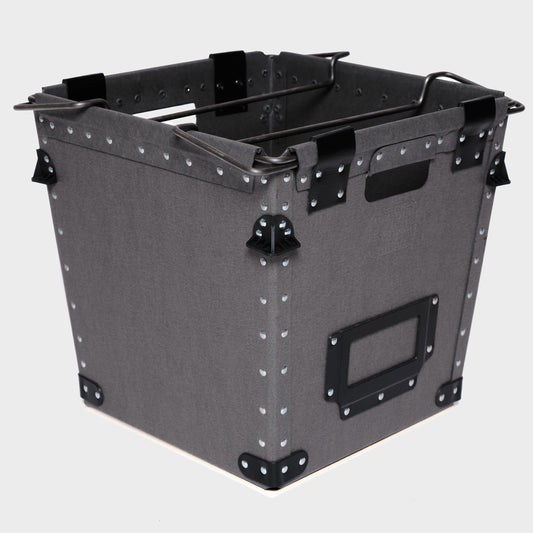 Damon large grey storage box - large Grey with Bale Arms
