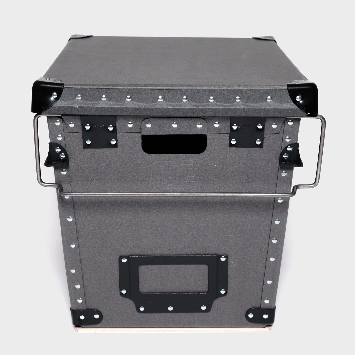 'The Vinyl One' Grey Damon storage container with lid and bale arms