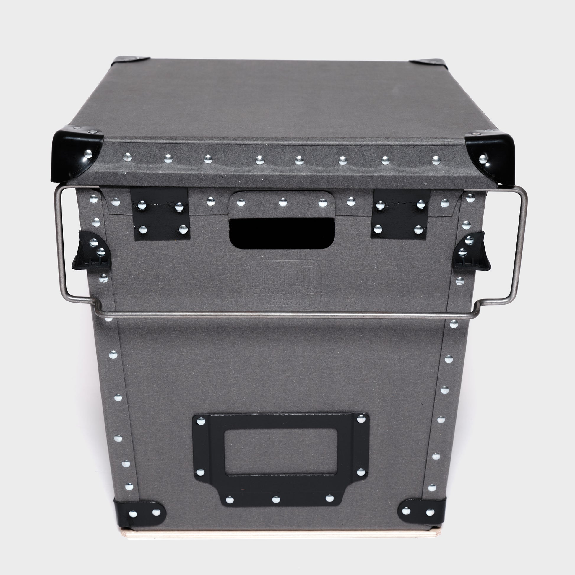 'The Vinyl One' Grey Damon storage container with lid and bale arms