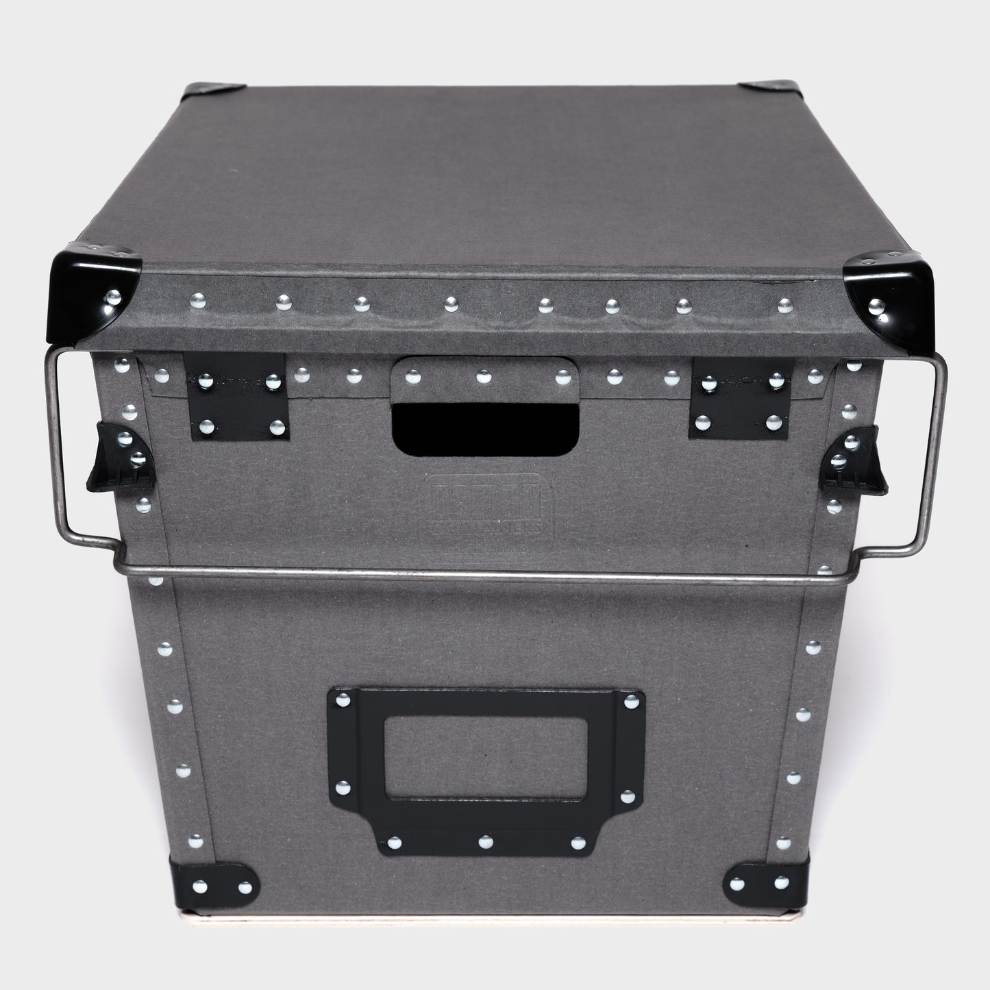 'The Rectangle One' Grey Damon storage container with lid and bale arms