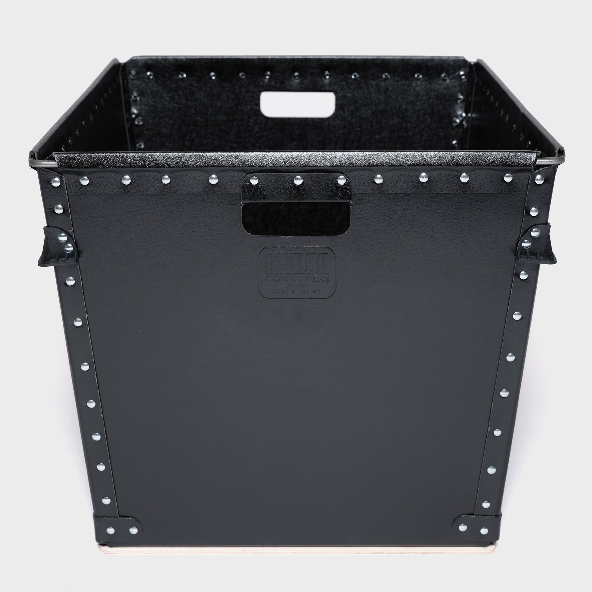 The Rectangle One - Large black rectangle Damon storage container - back image