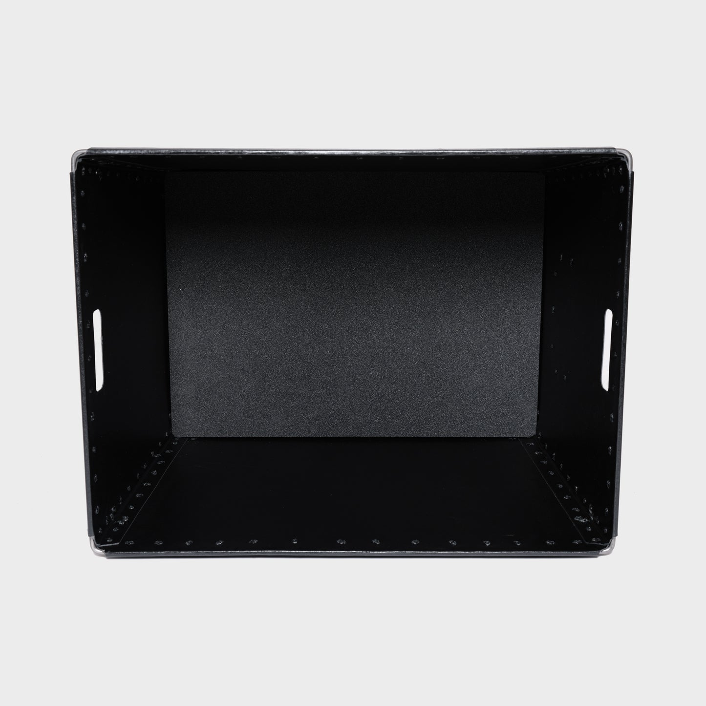 The Rectangle One - Inside the large black rectangle Damon storage container