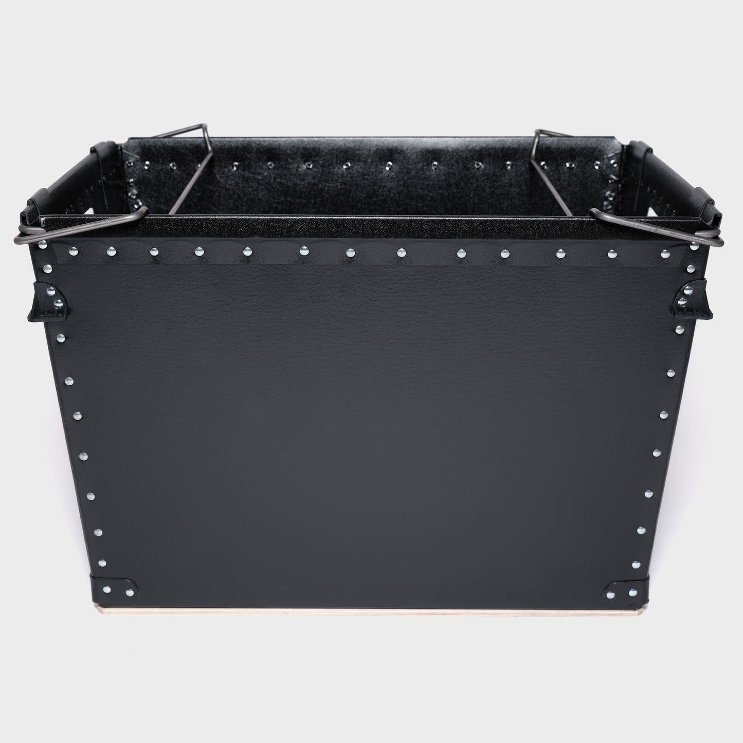 The Rectangle One - Large black rectangle Damon storage container with bale arms - side image 2