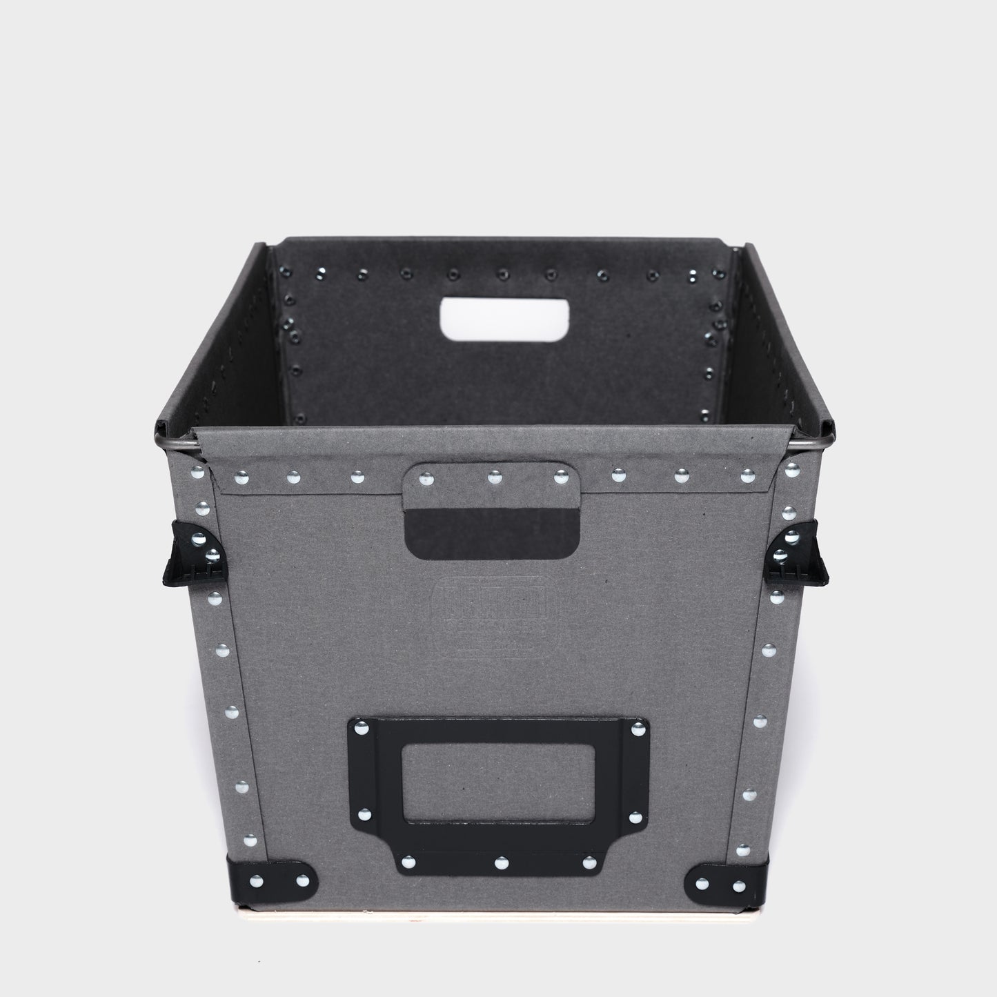 The Rectangle One - Small grey rectangle Damon storage container - front image