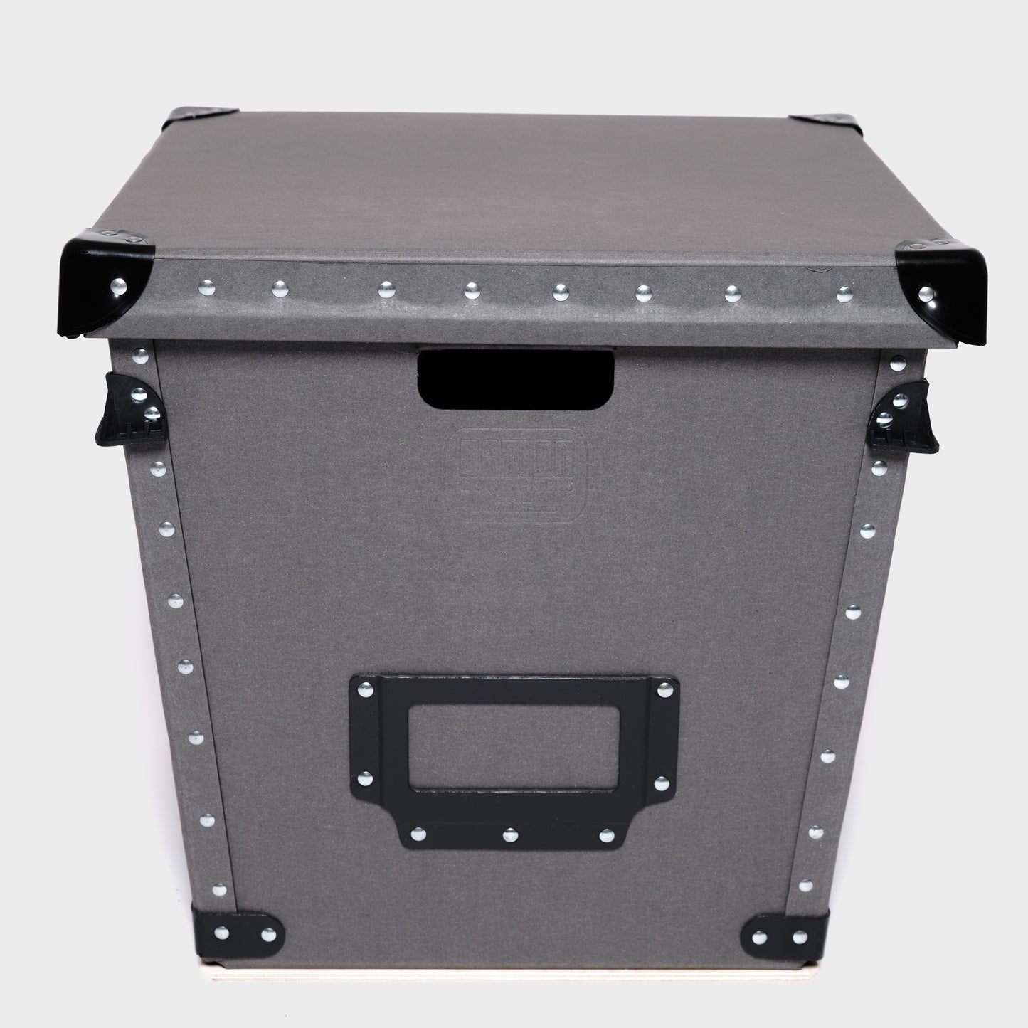 'The Square One' Grey Damon storage container with lid and bale arms